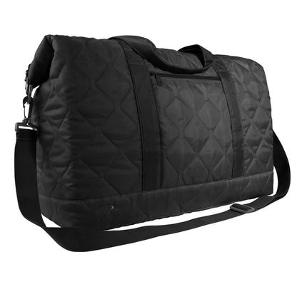 Rothco Lightweight Woobie Weekender Bag Black – 50L Travel Duffle with Multiple Compartments