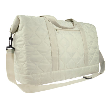 Rothco Lightweight Woobie Weekender Bag Cream – 50L Travel Duffle with Multiple Pockets and Adjustable Shoulder Strap