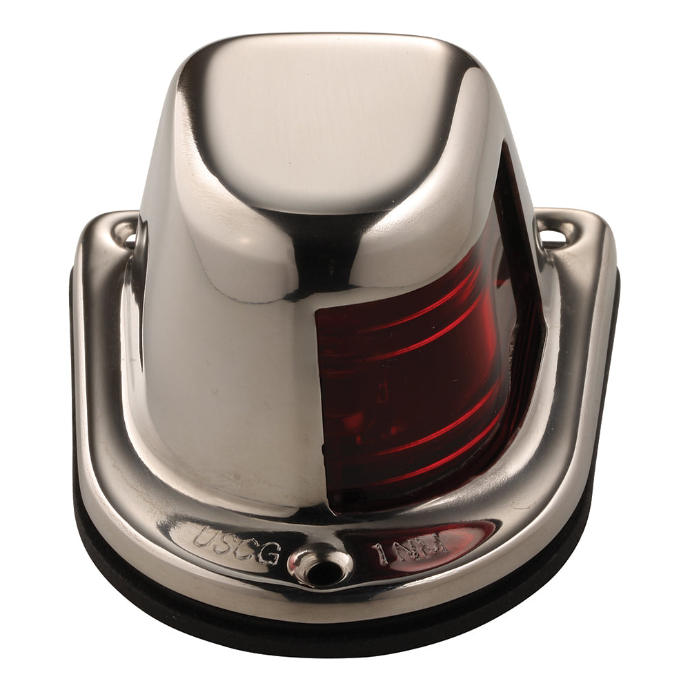Attwood Marine 66319R7 1-Mile Red Deck Mount Sidelight for Boats