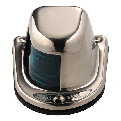 Attwood Marine 66319G7 1-Mile Green Deck Mount Sidelight for 12V Power Boats