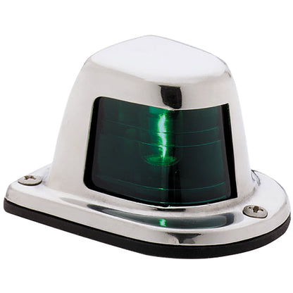 Attwood Marine 66319G7 1-Mile Green Deck Mount Sidelight for 12V Power Boats