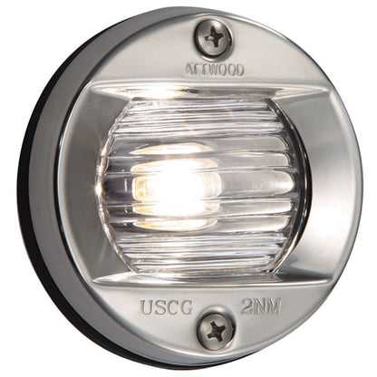 Attwood Marine Vertical Flush Mount Transom Light - Round, Part #6356D7