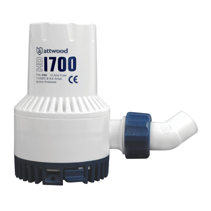 Attwood Marine Heavy-Duty Bilge Pump 1700 Series - 12V, 1700 GPH