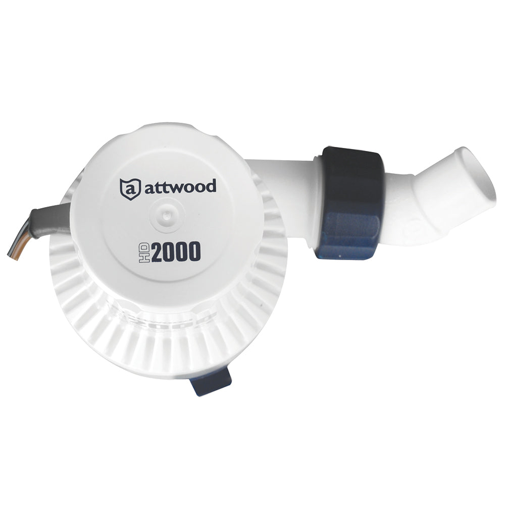 Attwood Marine Heavy-Duty Bilge Pump 2000 Series - 12V, 2000 GPH