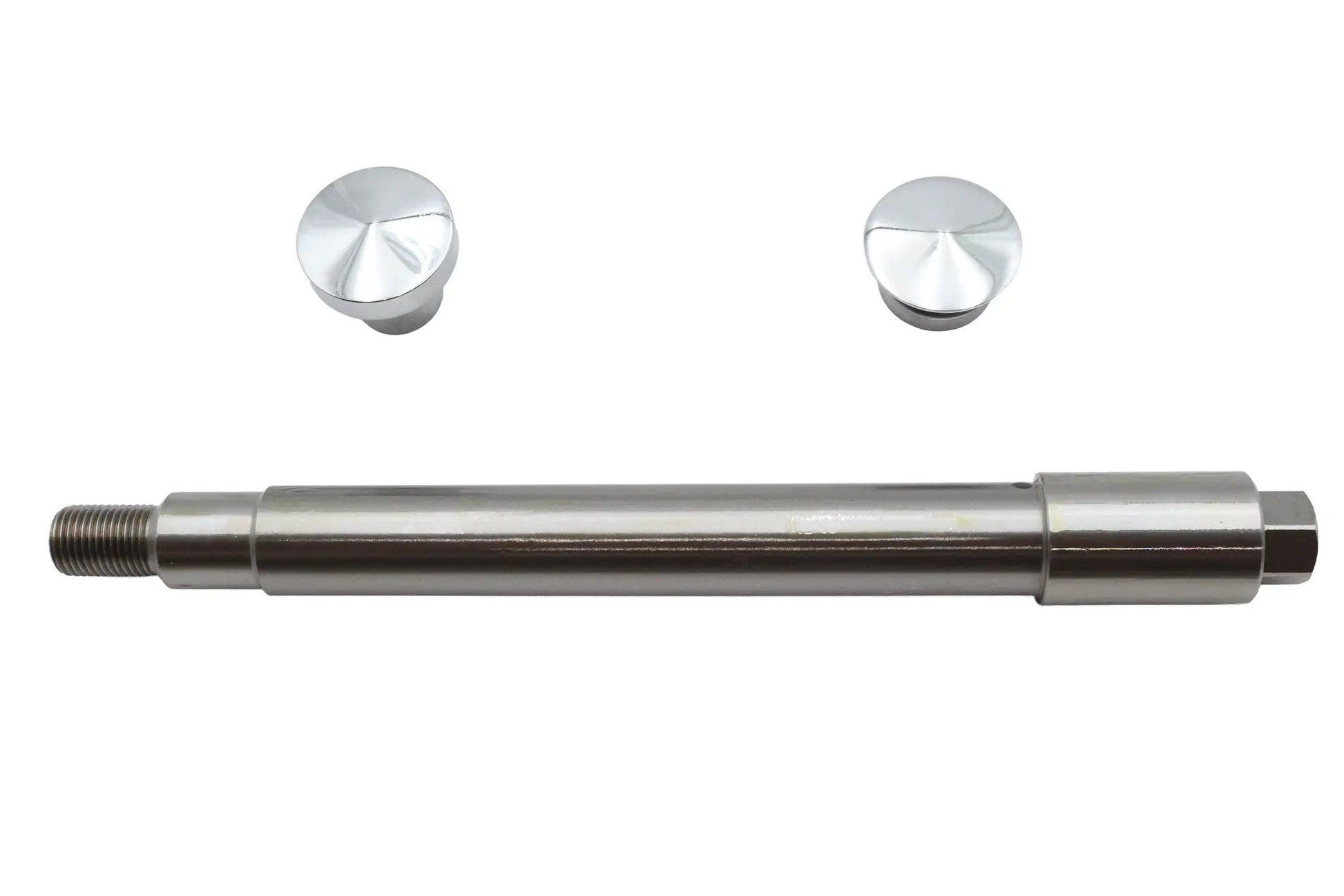 V-Twin Chrome Flush Mount Front Axle for Harley Davidson FXR and FXD Models by V-Twin