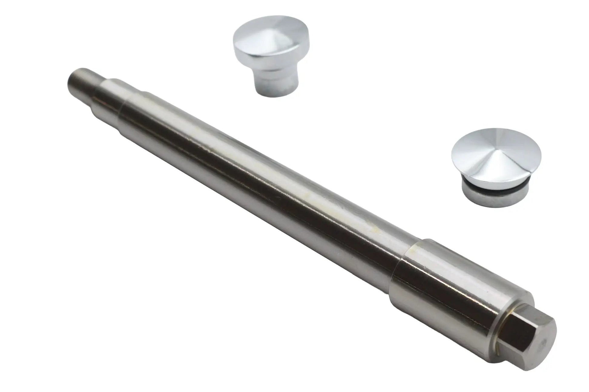 V-Twin Chrome Flush Mount Front Axle for Harley Davidson FXR and FXD Models by V-Twin