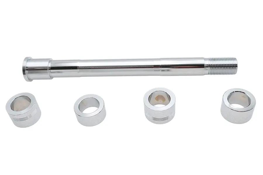 V-Twin Chrome Front Axle Kit for Harley Davidson FLSB and FXBR (Part #339907) by V-Twin