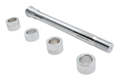 V-Twin Chrome Front Axle Kit for Harley Davidson FLSB and FXBR (Part #339907) by V-Twin