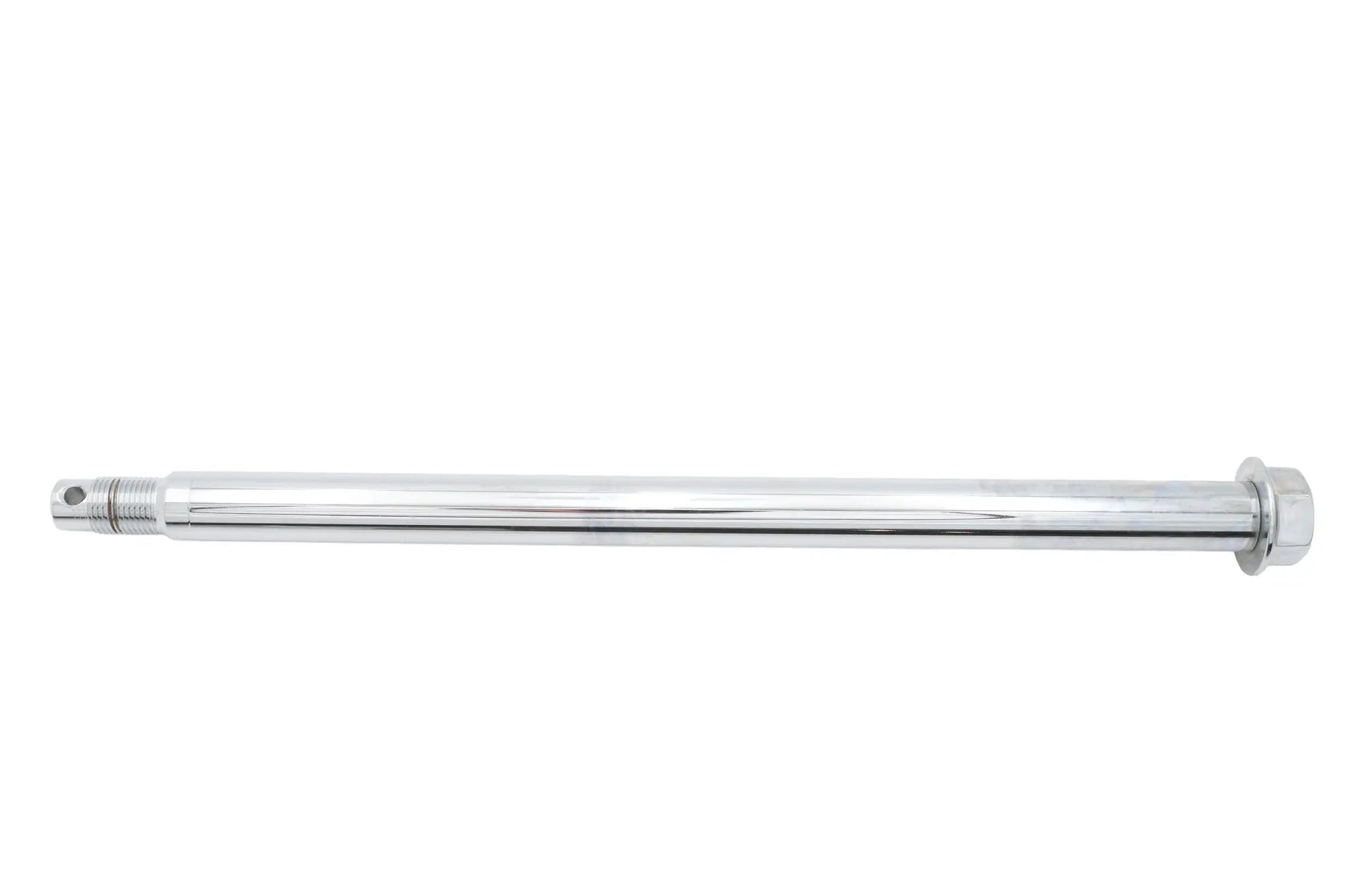 V-Twin Chrome Rear Axle with Hex Head and Threaded End for Harley Davidson Models by V-Twin