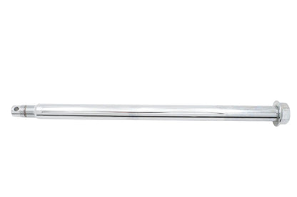 V-Twin Chrome Rear Axle with Hex Head and Threaded End for Harley Davidson Models by V-Twin