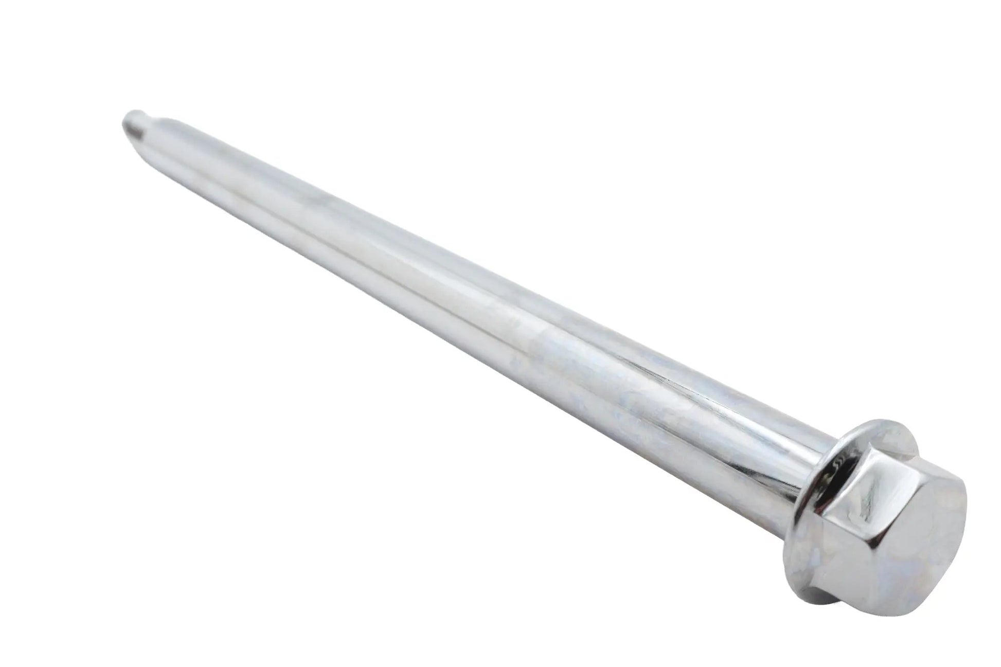 V-Twin Chrome Rear Axle with Hex Head and Threaded End for Harley Davidson Models by V-Twin