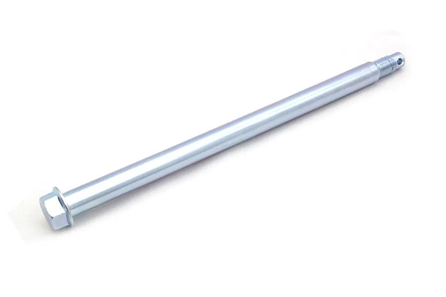 V-Twin Rear Axle Zinc for Harley Davidson – 12-1/2 Inch Bearing Surface, 1 Inch Diameter, Threaded End by V-Twin