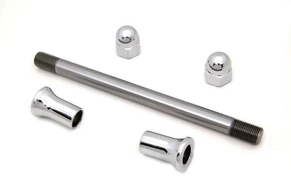 V-Twin Chrome Front Axle Kit - 9 inch Acorn Style Axle with 5/8 inch Inner Diameter and Spacer by V-Twin