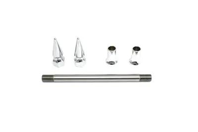 V-Twin Chrome Front Axle Kit with 9-Inch Length and 5/8 Inch Inner Diameter by V-Twin