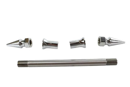 V-Twin Chrome Front Axle Kit with 9-Inch Length and 5/8 Inch Inner Diameter by V-Twin