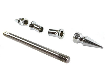 V-Twin Chrome Front Axle Kit with 9-Inch Length and 5/8 Inch Inner Diameter by V-Twin