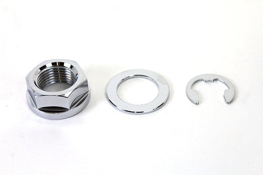 V-Twin Zinc Rear Axle Nut Kit for Harley Davidson FXST