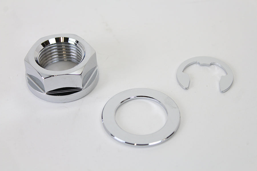 V-Twin Zinc Rear Axle Nut Kit for Harley Davidson FXST