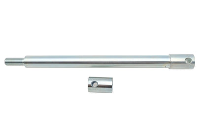 V-Twin Front Axle Zinc Plated (Part #44-0256) for Motorcycle Fork Sets by V-Twin