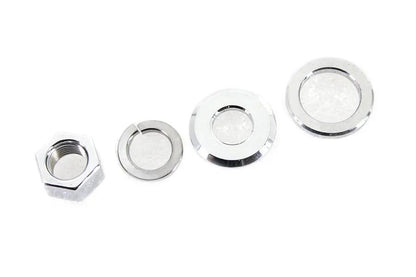V-Twin Zinc Rear Axle Nut Kit for Harley Davidson FX Models Part 19340Z by V-Twin