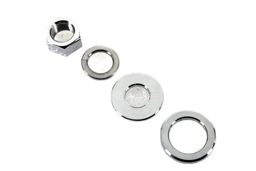 V-Twin Zinc Rear Axle Nut Kit for Harley Davidson FX Models Part 19340Z by V-Twin