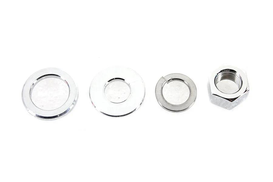 V-Twin Zinc Rear Axle Nut Kit for Harley Davidson FX Models Part 19340Z by V-Twin