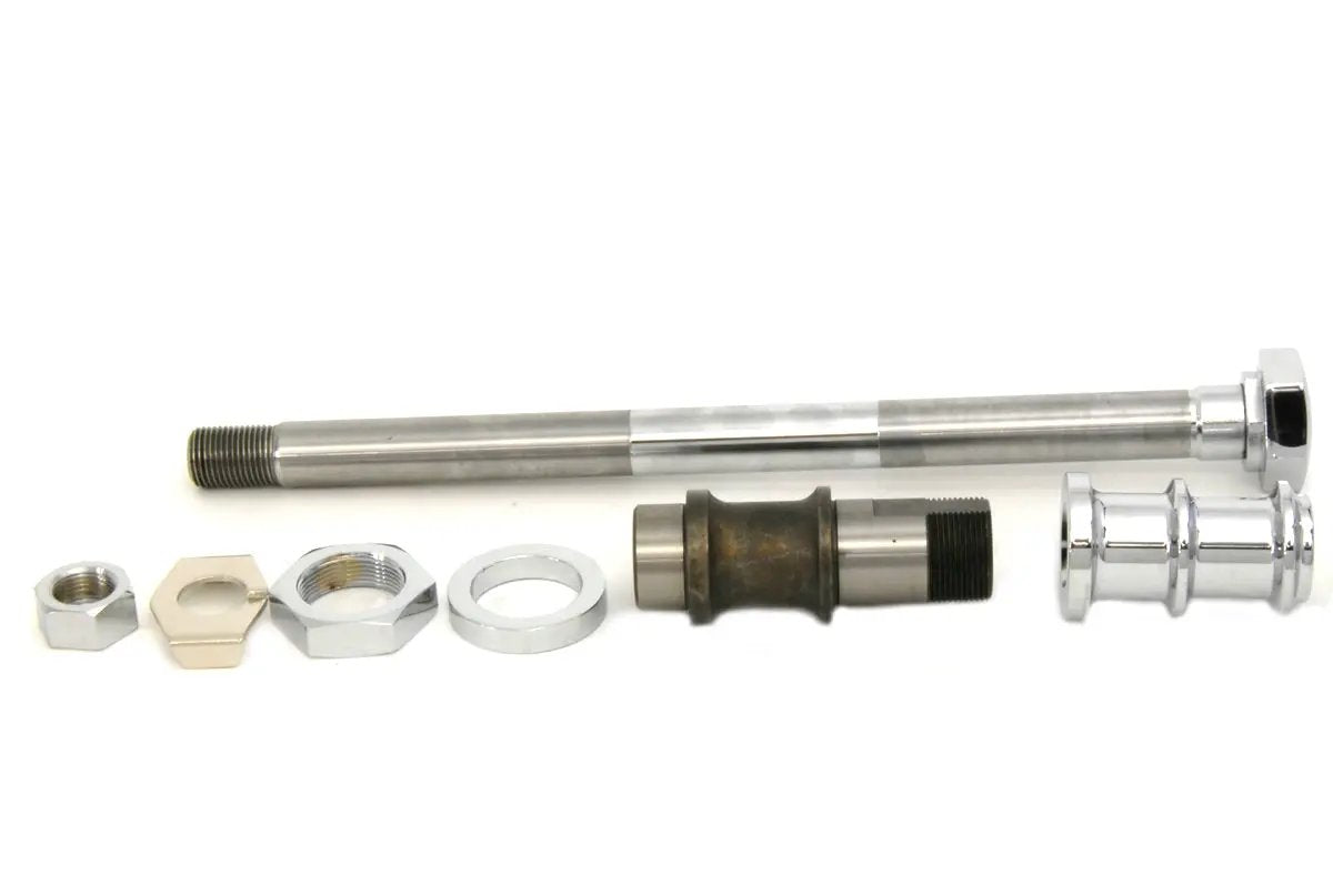 V-Twin Chrome Rear Axle Kit Hex Type for Harley Davidson EL and FL Models by V-Twin