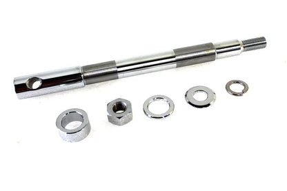 V-Twin Chrome Front Axle Kit for Harley Davidson FX Models - 0.75 Inch Diameter by V-Twin