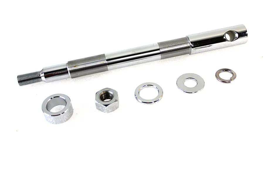 V-Twin Chrome Front Axle Kit for Harley Davidson FX Models - 0.75 Inch Diameter by V-Twin