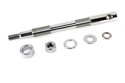 V-Twin Chrome Front Axle Kit for Harley Davidson FX Models - 0.75 Inch Diameter by V-Twin