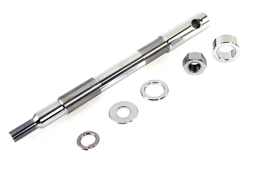 V-Twin Chrome Front Axle Kit for Harley Davidson FX Models - 0.75 Inch Diameter by V-Twin