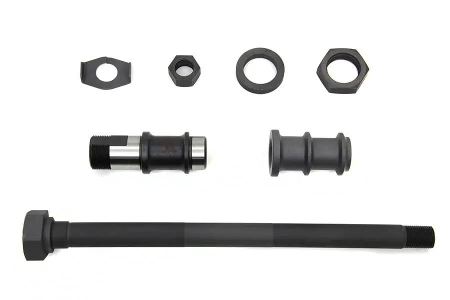 V-Twin Parkerized Hex Head Rear Axle Kit for Harley Davidson FL Models by V-Twin