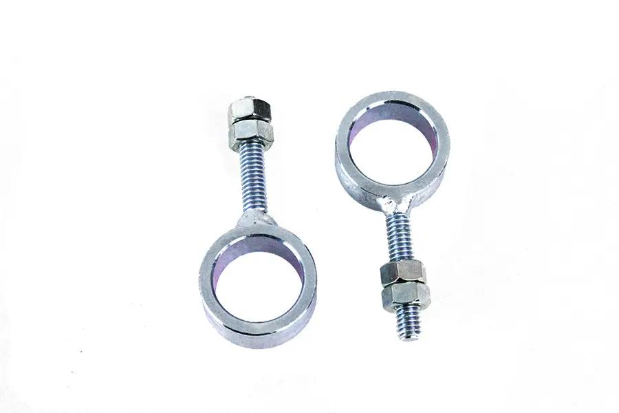 V-Twin Rear Axle Adjuster Set Zinc for Harley Davidson XL Models by V-Twin