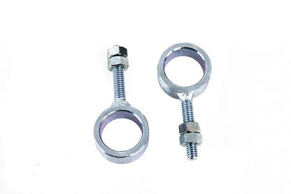 V-Twin Rear Axle Adjuster Set Zinc for Harley Davidson XL Models by V-Twin