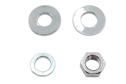 V-Twin Chrome Rear Axle Nut Kit for Harley FX Models – 3/4 Inch Axle, Square Swingarms by V-Twin