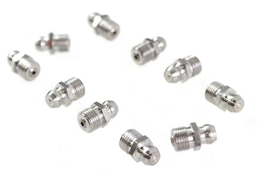 V-Twin 70005FC Zinc Grease Fitting Pack of 10
