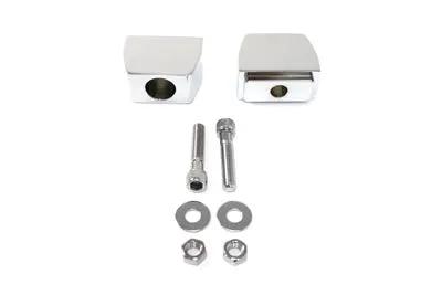 V-Twin Chrome Rear Axle Adjuster Block Set for Harley Davidson FXD (1991-2000) - Part #15-0916 by V-Twin
