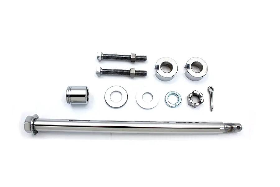 V-Twin Chrome Rear Axle Kit for Harley Davidson FXST Models - Part 44-0548 by V-Twin