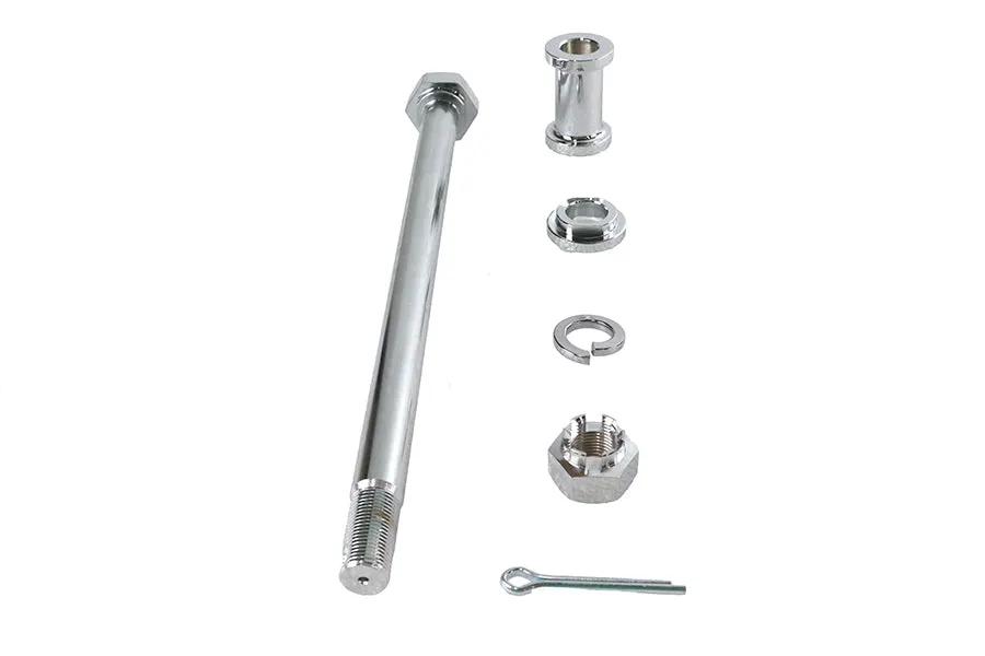 V-Twin Chrome Rear Axle Kit for Harley Davidson XL (11/16 inch Diameter) - Model 16-0271 by V-Twin