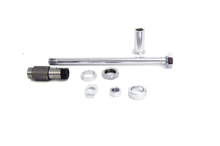 V-Twin Chrome Rear Axle Kit for Harley Davidson FL Models (1963-1966) by V-Twin