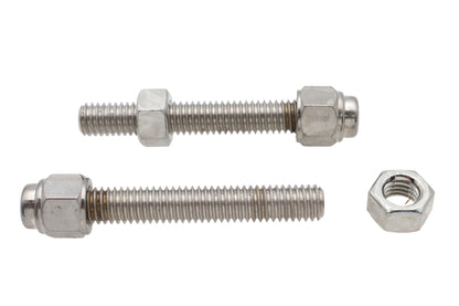 V-Twin Chrome Rear Axle Adjuster Screw Cap for Harley Davidson FXST and FLST Models