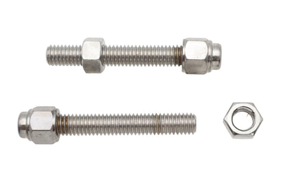 V-Twin Chrome Rear Axle Adjuster Screw Cap for Harley Davidson FXST and FLST Models