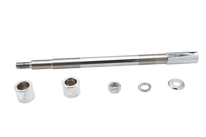 V-Twin Chrome Front Axle Kit for Harley Davidson FXST (12-15/16 inch Length)