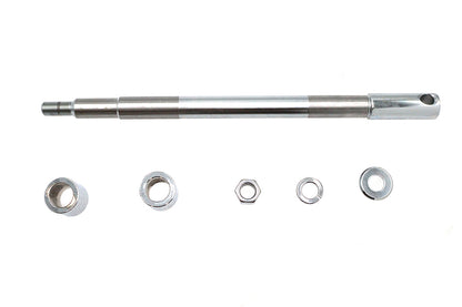 V-Twin Chrome Front Axle Kit for Harley Davidson FXST (12-15/16 inch Length)