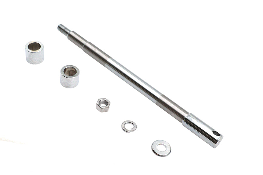 V-Twin Chrome Front Axle Kit for Harley Davidson FXST (12-15/16 inch Length)