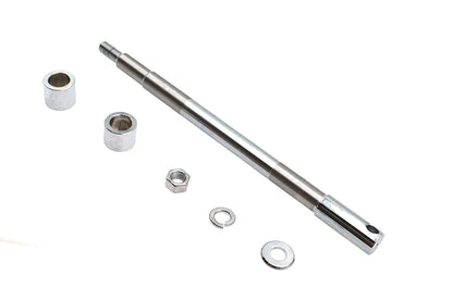 V-Twin Chrome Front Axle Kit for Harley Davidson FXST (12-15/16 inch Length)
