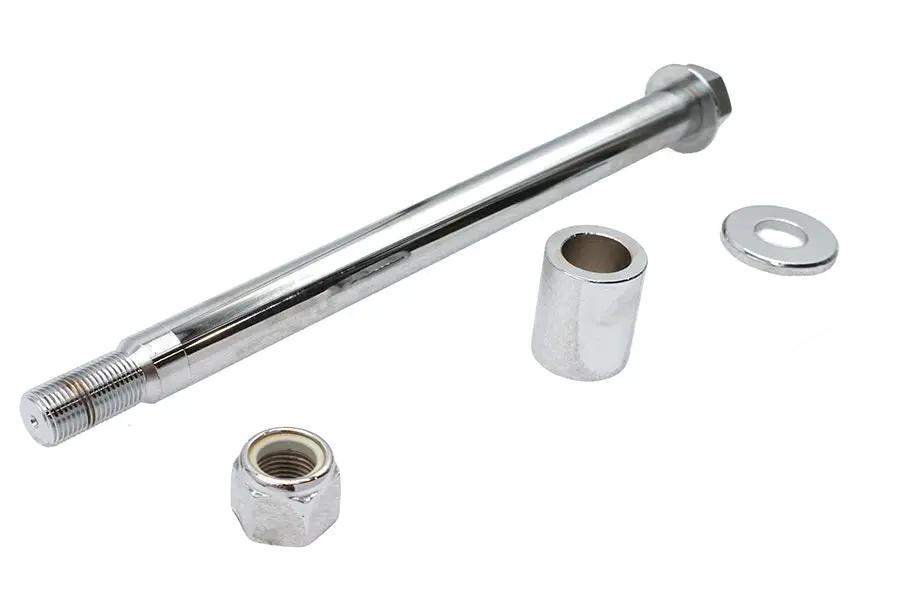 V-Twin Chrome Front Axle Kit for Harley Davidson FXSTS (10-3/4 inch length) - Part 16-0305 by V-Twin
