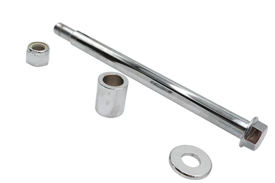 V-Twin Chrome Front Axle Kit for Harley Davidson FXSTS (10-3/4 inch length) - Part 16-0305 by V-Twin