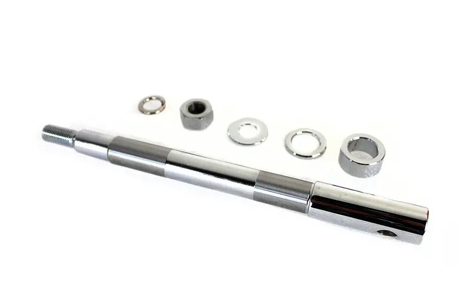 V-Twin Chrome Rear Axle Adjuster and Nut Kit for Harley Davidson FXST and FLST Models by V-Twin