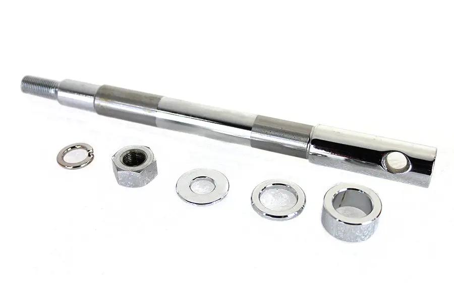 V-Twin Chrome Rear Axle Adjuster and Nut Kit for Harley Davidson FXST and FLST Models by V-Twin